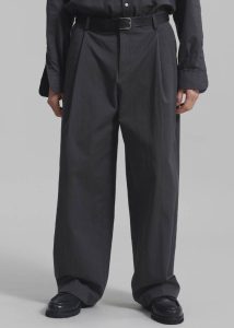 The Frankie Shop Bottoms Brandon Trousers - Charcoal Men Grey