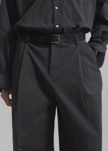 The Frankie Shop Bottoms Brandon Trousers - Charcoal Men Grey - Image 3