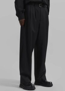 The Frankie Shop Bottoms Dalton Wool Blend Trousers - Black Black Men - Image 3