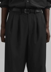 The Frankie Shop Bottoms Dalton Wool Blend Trousers - Black Black Men - Image 4