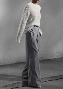 The Frankie Shop Bottoms Grey Linna Trousers - Light Grey Women - Image 4
