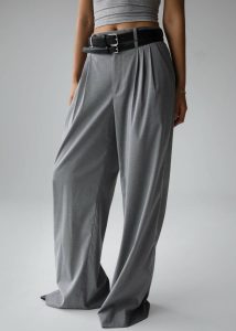 The Frankie Shop Bottoms Grey Linna Trousers - Light Grey Women - Image 5