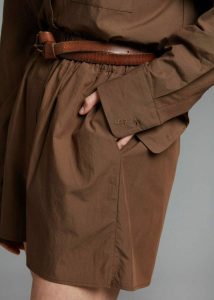 The Frankie Shop Bottoms Lui Organic Cotton Boxer Short - Chocolate Women Brown - Image 4