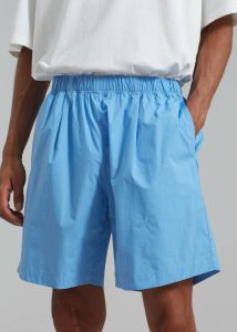 The Frankie Shop Bottoms Men Blue Matthias Boxer Bermuda Shorts - Blue - Image 2
