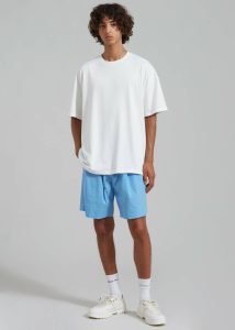 The Frankie Shop Bottoms Men Blue Matthias Boxer Bermuda Shorts - Blue