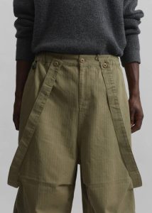 The Frankie Shop Bottoms Men Chard Balloon Pants - Khaki Black - Image 2