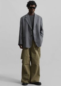 The Frankie Shop Bottoms Men Chard Balloon Pants - Khaki Black - Image 5