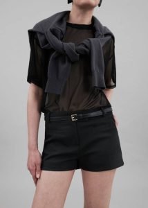 The Frankie Shop Bottoms Pia Hot Pants - Black Women Black - Image 3