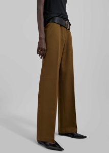The Frankie Shop Bottoms Women Brown Darrell Trousers - Brown - Image 2