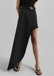The Frankie Shop Bottoms Women Coperni One-Leg Tailored Skirt - Black Black