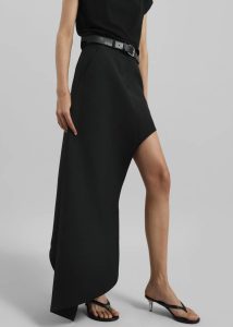 The Frankie Shop Bottoms Women Coperni One-Leg Tailored Skirt - Black Black - Image 3