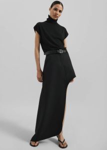 The Frankie Shop Bottoms Women Coperni One-Leg Tailored Skirt - Black Black - Image 4