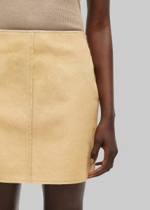 The Frankie Shop Bottoms Yellow Samsøe Samsøe Salil Skirt - Dusty Yellow Women - Image 2