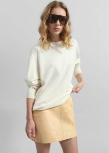 The Frankie Shop Bottoms Yellow Samsøe Samsøe Salil Skirt - Dusty Yellow Women