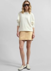 The Frankie Shop Bottoms Yellow Samsøe Samsøe Salil Skirt - Dusty Yellow Women - Image 3
