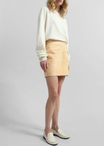 The Frankie Shop Bottoms Yellow Samsøe Samsøe Salil Skirt - Dusty Yellow Women - Image 5