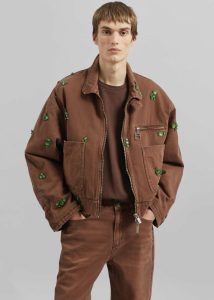 The Frankie Shop Brown Pieces Uniques La Veste Jade - Brown Men Outerwear