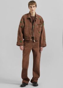 The Frankie Shop Brown Pieces Uniques La Veste Jade - Brown Men Outerwear - Image 3