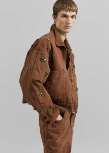 The Frankie Shop Brown Pieces Uniques La Veste Jade - Brown Men Outerwear - Image 5
