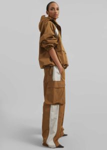 The Frankie Shop Brown Women Bottoms Navan Cargo Pants - Brown