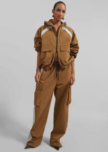 The Frankie Shop Brown Women Bottoms Navan Cargo Pants - Brown - Image 3