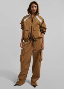The Frankie Shop Brown Women Bottoms Navan Cargo Pants - Brown - Image 5