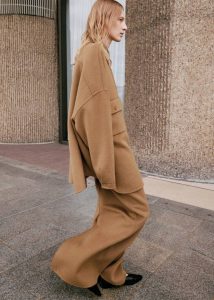 The Frankie Shop Camel Women Tops Dallas Wool Overshirt - Camel - Image 2