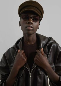 The Frankie Shop Corbet Newsboy Cap - Brown Brown Women Headwear - Image 4