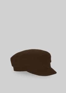 The Frankie Shop Corbet Newsboy Cap - Brown Brown Women Headwear - Image 5