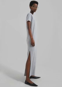 The Frankie Shop Dresses Grey Women Maya T-Shirt Dress - Grey - Image 3