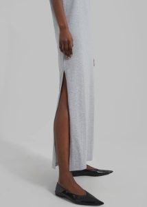 The Frankie Shop Dresses Grey Women Maya T-Shirt Dress - Grey - Image 4