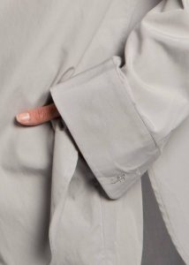 The Frankie Shop Grey Tops Lui Organic Cotton Shirt - Ice Women - Image 4