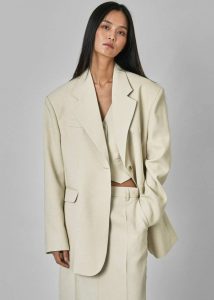 The Frankie Shop Indio Blazer - Beige Outerwear Beige Women - Image 2