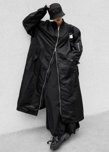 The Frankie Shop Isaac Oversized Bomber Coat - Black Black Women Outerwear
