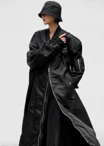 The Frankie Shop Isaac Oversized Bomber Coat - Black Black Women Outerwear - Image 4