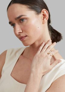 The Frankie Shop Jewelry Women Gold Completedworks Chasing Shadows Ring - Gold - Image 5