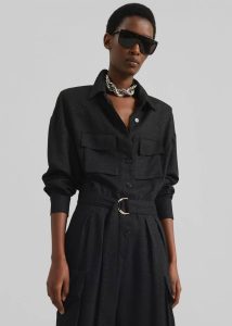 The Frankie Shop Jumpsuits Black Tulare Shimmer Jumpsuit - Black Women - Image 2