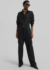 The Frankie Shop Jumpsuits Black Tulare Shimmer Jumpsuit - Black Women