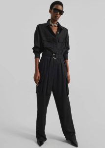The Frankie Shop Jumpsuits Black Tulare Shimmer Jumpsuit - Black Women - Image 3