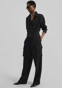 The Frankie Shop Jumpsuits Black Tulare Shimmer Jumpsuit - Black Women - Image 5