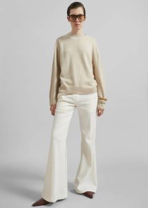 The Frankie Shop Knitwear Nashik Wool Sweater - Cream Women Beige - Image 2