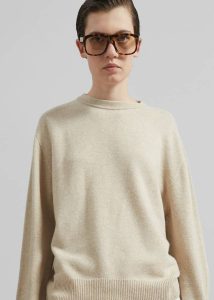 The Frankie Shop Knitwear Nashik Wool Sweater - Cream Women Beige - Image 3