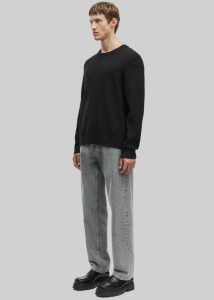 The Frankie Shop Knitwear Samsøe Samsøe Sadem Sweater - Black Men Black - Image 3