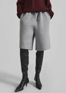 The Frankie Shop Loungewear Grey Women Rian Sweatshorts - Grey - Image 2