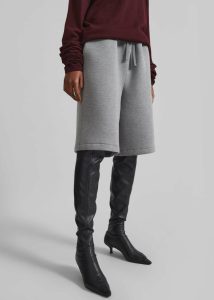 The Frankie Shop Loungewear Grey Women Rian Sweatshorts - Grey - Image 5