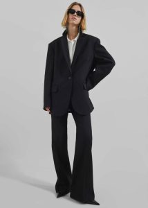 The Frankie Shop Lyra Oversized Blazer - Black Women Outerwear Black - Image 2