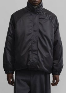 The Frankie Shop Men Abel Windbreaker - Black Outerwear Black - Image 2