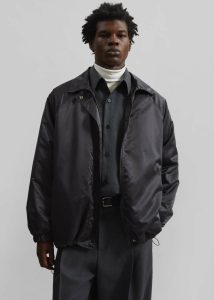 The Frankie Shop Men Abel Windbreaker - Black Outerwear Black