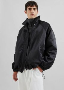 The Frankie Shop Men Abel Windbreaker - Black Outerwear Black - Image 4