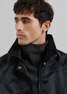 The Frankie Shop Men Abel Windbreaker - Black Outerwear Black - Image 5